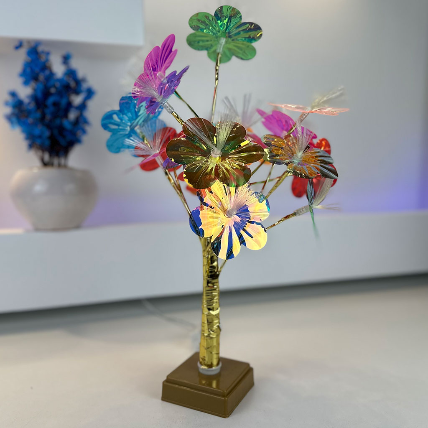 Lampe de Table Fleurs Colorés avec LED – مصباح طاولة للديكور